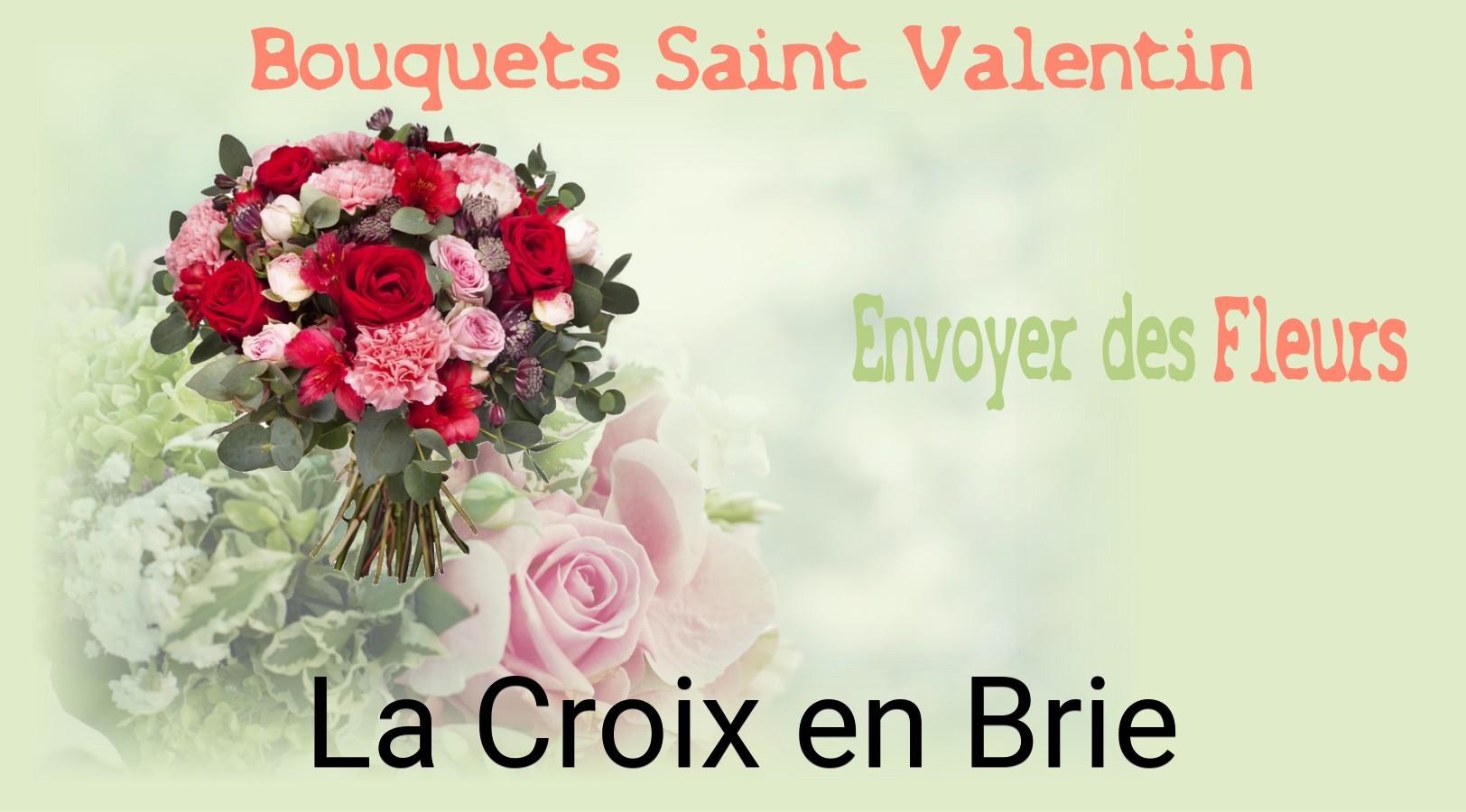 Roses de Saint-Valentin livrées à La Croix-en-Brie